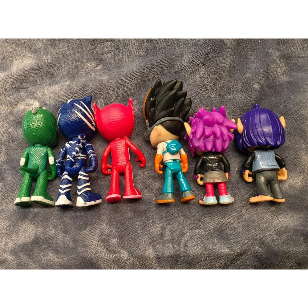 PJ Masks Figure Lot Catboy Gekko Owlette Romeo Wolfy Kids Rip Howler Toy Set